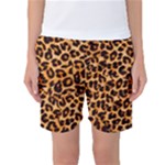 Giraffe Texture, Close-up, Giraffe Skin Texture Women s Basketball Shorts