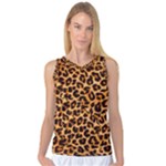 Giraffe Texture, Close-up, Giraffe Skin Texture Women s Basketball Tank Top