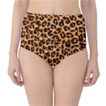 Giraffe Texture, Close-up, Giraffe Skin Texture Classic High-Waist Bikini Bottoms