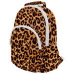 Giraffe Texture, Close-up, Giraffe Skin Texture Rounded Multi Pocket Backpack