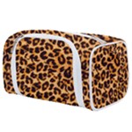 Giraffe Texture, Close-up, Giraffe Skin Texture Toiletries Pouch