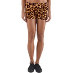 Giraffe Texture, Close-up, Giraffe Skin Texture Yoga Shorts