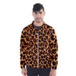 Giraffe Texture, Close-up, Giraffe Skin Texture Men s Windbreaker