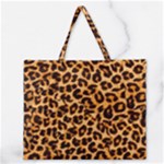 Giraffe Texture, Close-up, Giraffe Skin Texture Zipper Large Tote Bag