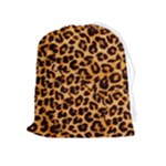 Giraffe Texture, Close-up, Giraffe Skin Texture Drawstring Pouch (XL)