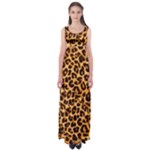 Giraffe Texture, Close-up, Giraffe Skin Texture Empire Waist Maxi Dress