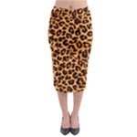 Giraffe Texture, Close-up, Giraffe Skin Texture Midi Pencil Skirt