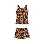 Giraffe Texture, Close-up, Giraffe Skin Texture Kids  Boyleg Swimsuit