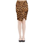 Giraffe Texture, Close-up, Giraffe Skin Texture Midi Wrap Pencil Skirt