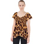 Giraffe Texture, Close-up, Giraffe Skin Texture Lace Front Dolly Top