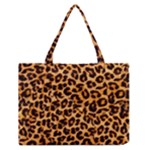 Giraffe Texture, Close-up, Giraffe Skin Texture Zipper Medium Tote Bag