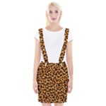 Giraffe Texture, Close-up, Giraffe Skin Texture Braces Suspender Skirt