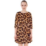 Giraffe Texture, Close-up, Giraffe Skin Texture Smock Dress