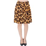 Giraffe Texture, Close-up, Giraffe Skin Texture Velvet High Waist Skirt