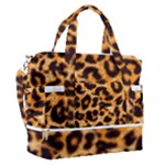 Giraffe Texture, Close-up, Giraffe Skin Texture Sports Shoulder Bag with Shoes Compartment