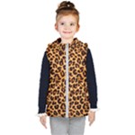 Giraffe Texture, Close-up, Giraffe Skin Texture Kids  Hooded Puffer Vest