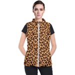 Giraffe Texture, Close-up, Giraffe Skin Texture Women s Puffer Vest