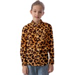 Giraffe Texture, Close-up, Giraffe Skin Texture Kids  Long Sleeve Shirt