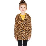 Giraffe Texture, Close-up, Giraffe Skin Texture Kids  Double Breasted Button Coat