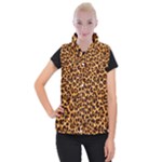 Giraffe Texture, Close-up, Giraffe Skin Texture Women s Button Up Vest