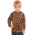 Giraffe Texture, Close-up, Giraffe Skin Texture Kids  Hooded Pullover