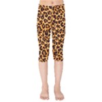 Giraffe Texture, Close-up, Giraffe Skin Texture Kids  Capri Leggings 