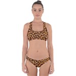 Giraffe Texture, Close-up, Giraffe Skin Texture Cross Back Hipster Bikini Set