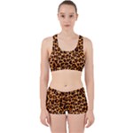 Giraffe Texture, Close-up, Giraffe Skin Texture Work It Out Gym Set