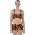 Giraffe Texture, Close-up, Giraffe Skin Texture Perfect Fit Gym Set