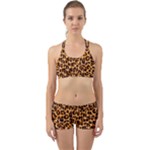 Giraffe Texture, Close-up, Giraffe Skin Texture Back Web Gym Set