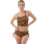 Giraffe Texture, Close-up, Giraffe Skin Texture Mini Tank Bikini Set