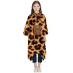 Giraffe Texture, Close-up, Giraffe Skin Texture Kids  Hooded Rain Ponchos