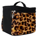 Giraffe Texture, Close-up, Giraffe Skin Texture Make Up Travel Bag (Small)