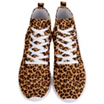 Giraffe Texture, Close-up, Giraffe Skin Texture Men s Lightweight High Top Sneakers