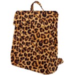 Giraffe Texture, Close-up, Giraffe Skin Texture Flap Top Backpack