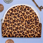 Giraffe Texture, Close-up, Giraffe Skin Texture Horseshoe Style Canvas Pouch