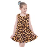 Giraffe Texture, Close-up, Giraffe Skin Texture Kids  Summer Dress