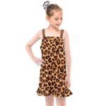 Giraffe Texture, Close-up, Giraffe Skin Texture Kids  Overall Dress