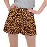 Giraffe Texture, Close-up, Giraffe Skin Texture Women s Ripstop Shorts