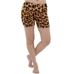 Giraffe Texture, Close-up, Giraffe Skin Texture Lightweight Velour Yoga Shorts