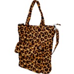 Giraffe Texture, Close-up, Giraffe Skin Texture Shoulder Tote Bag