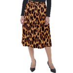 Giraffe Texture, Close-up, Giraffe Skin Texture Classic Velour Midi Skirt 