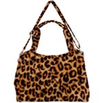 Giraffe Texture, Close-up, Giraffe Skin Texture Double Compartment Shoulder Bag