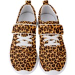 Giraffe Texture, Close-up, Giraffe Skin Texture Men s Velcro Strap Shoes