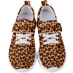 Giraffe Texture, Close-up, Giraffe Skin Texture Women s Velcro Strap Shoes