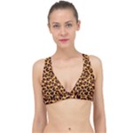 Giraffe Texture, Close-up, Giraffe Skin Texture Classic Banded Bikini Top