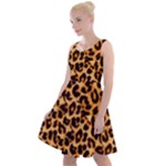 Giraffe Texture, Close-up, Giraffe Skin Texture Knee Length Skater Dress