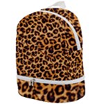 Giraffe Texture, Close-up, Giraffe Skin Texture Zip Bottom Backpack