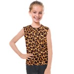 Giraffe Texture, Close-up, Giraffe Skin Texture Kids  Mesh Tank Top