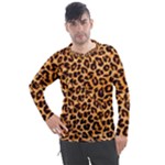 Giraffe Texture, Close-up, Giraffe Skin Texture Men s Pique Long Sleeve T-Shirt